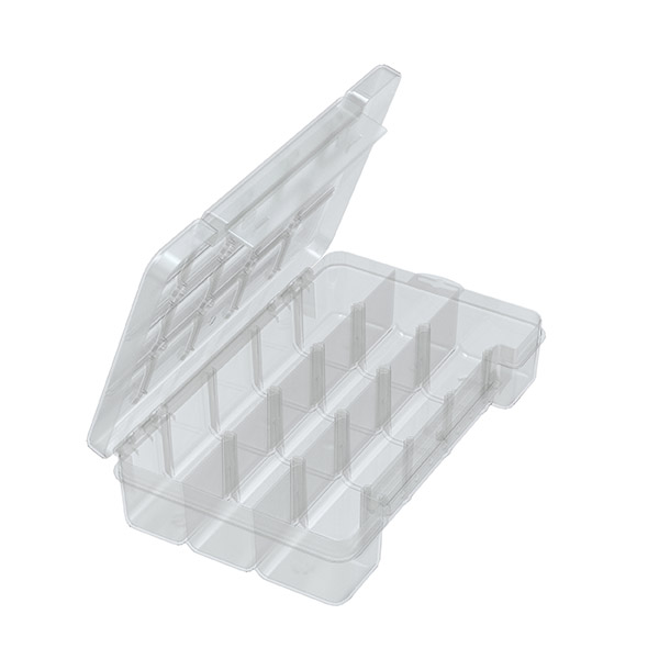 805 Westward Clear Plastic Adjustable Parts Organizer Box