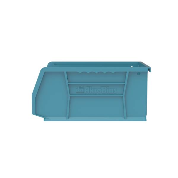 Akro-Mils 35-180 BLUE HDPE Storage Tote Box (without Lid), 0.5 cu