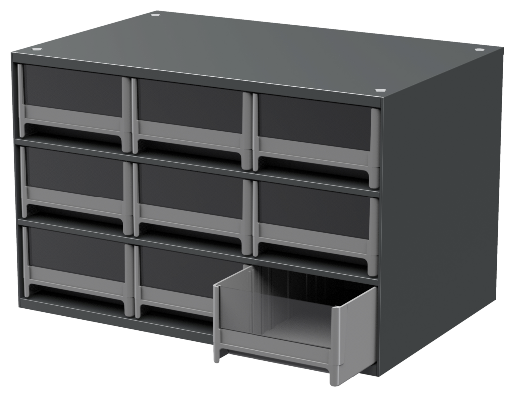 19-Series Steel Cabinet 9 Drawers - 19909 - Akro-Mils