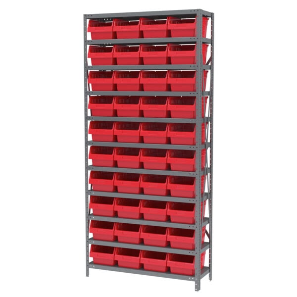 Steel Shelving 11 shelves w/ 40 ShelfMax Bins - AS1279080 - Image 3