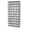 Steel Shelving 11 shelves w/ 40 ShelfMax Bins - AS1279080 - Image 2