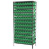 Steel Shelving 13 shelves w 96 Shelf Bins - AS1879128 - Image 4