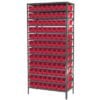 Steel Shelving 13 shelves w 96 Shelf Bins - AS1879128 - Image 5