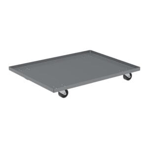 Solid Steel Dolly - Lips Up - 3" Poly Caster - RU843HR - Akro-Mils