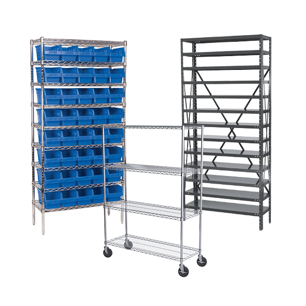 Steel and Wire Shelving