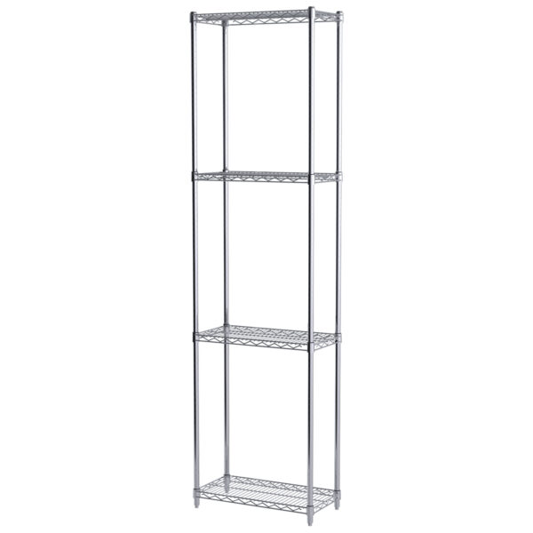 12x24x86, 4-Shelf Wire Shelving Starter Unit, Chrome - Akro-Mils